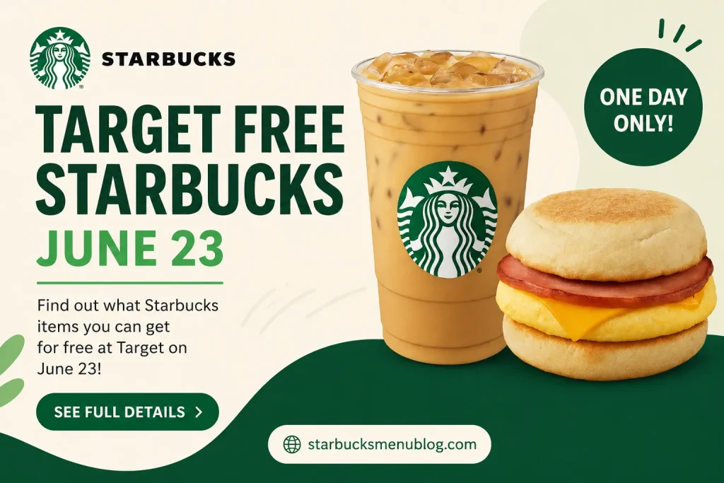 Free Tall Starbucks coffee offer at Target stores on June 23, 2026