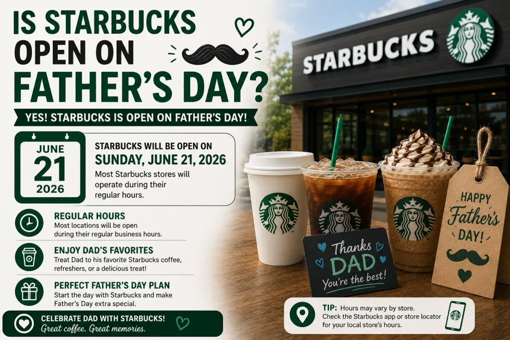 Is Starbucks Open on Father's Day