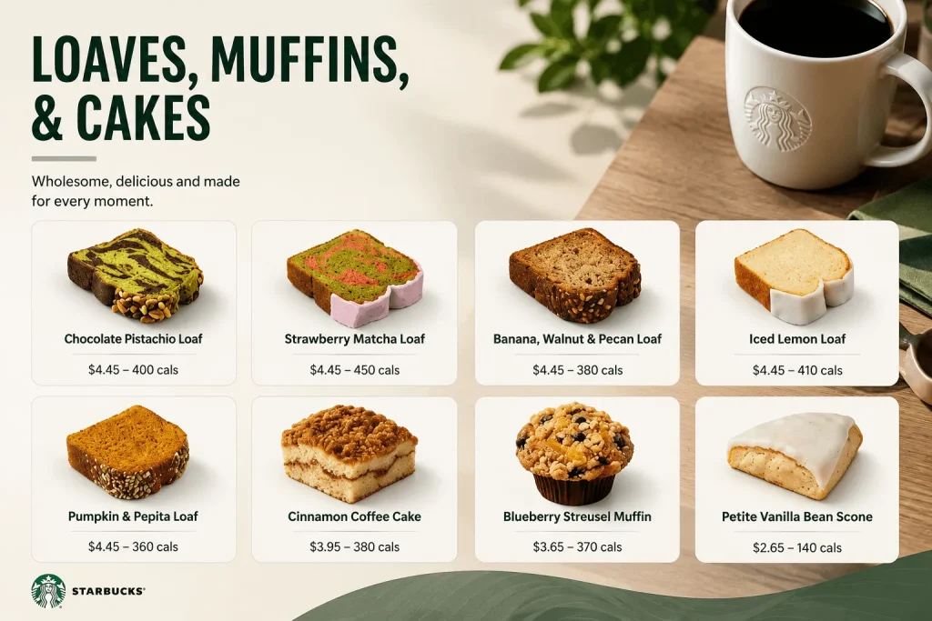 Starbucks Bakery Menu Prices