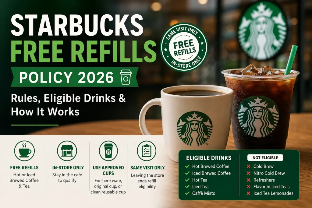 Starbucks Free Refills Policy 