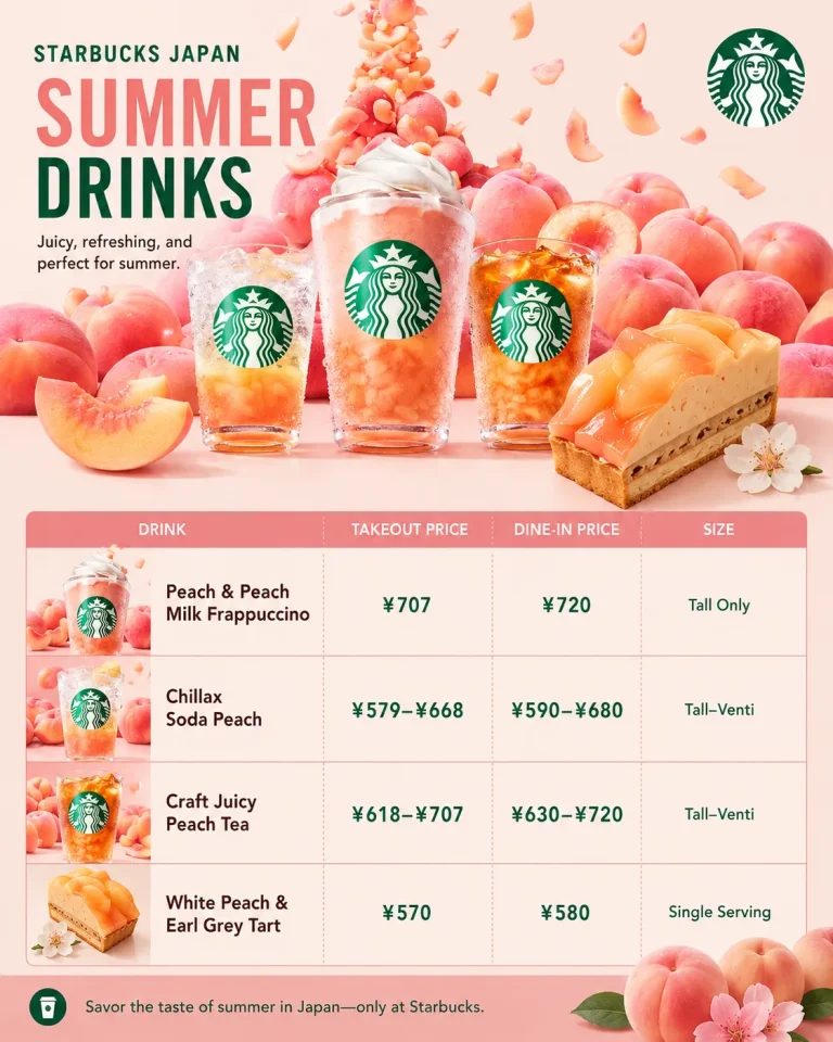 Starbucks Japan Summer Drinks 2026: New Peach Menu (55)