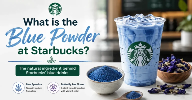 What is the blue powder at Starbucks made of blue spirulina natural ingredient used in Starbucks drinks