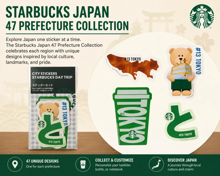 starbucks japan prefecture stickers