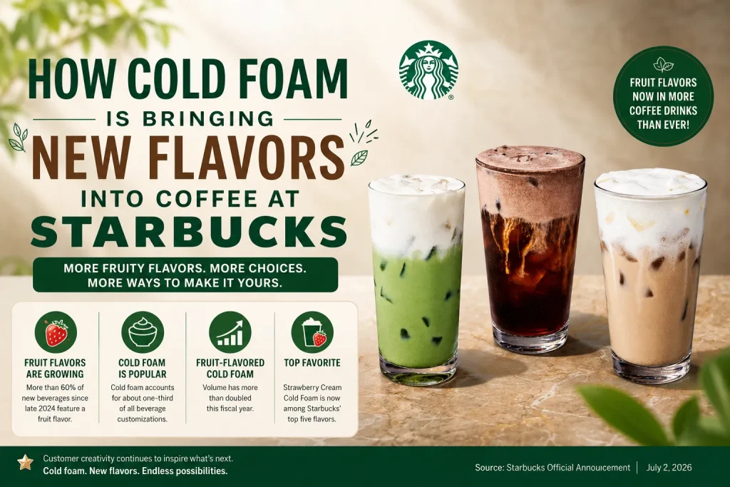 Cold Foam Is Transforming Starbucks Coffee with New Fruit Flavors