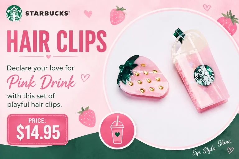 Starbucks Hair Clips